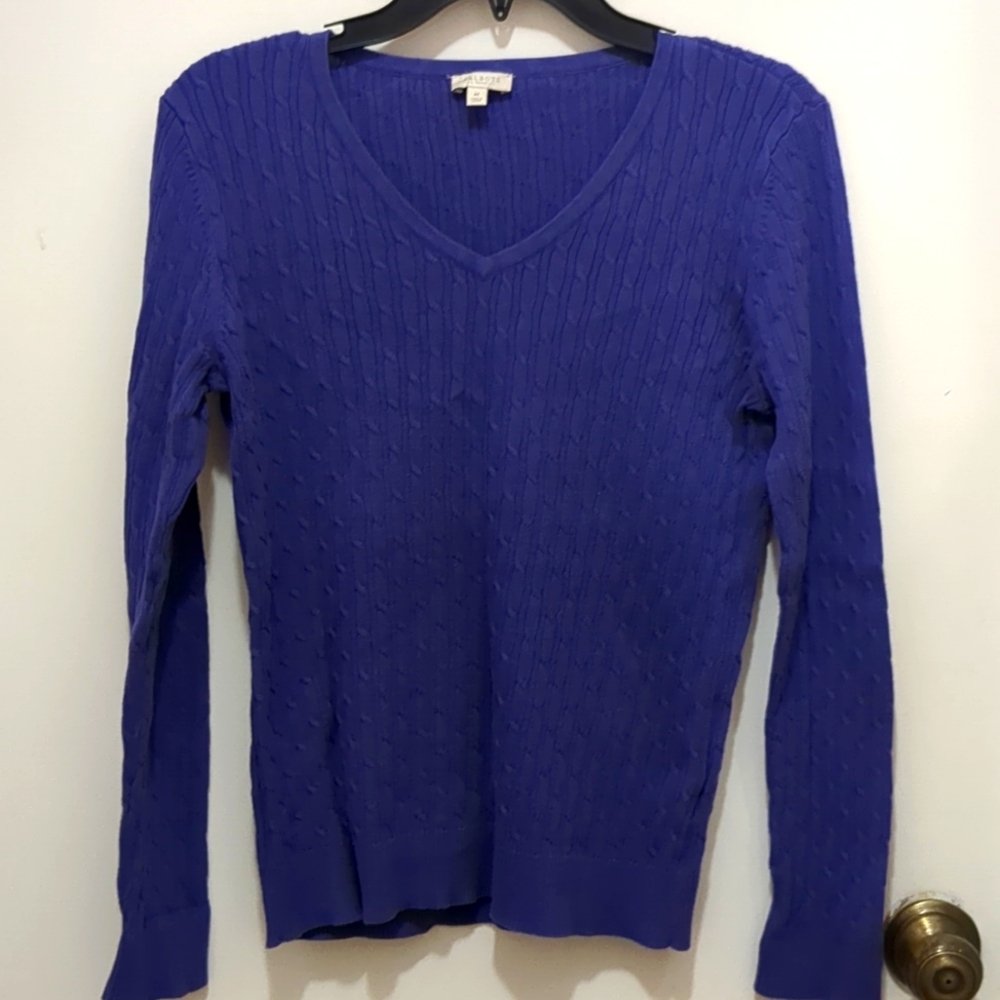 Talbots Purple Sweater Size M.